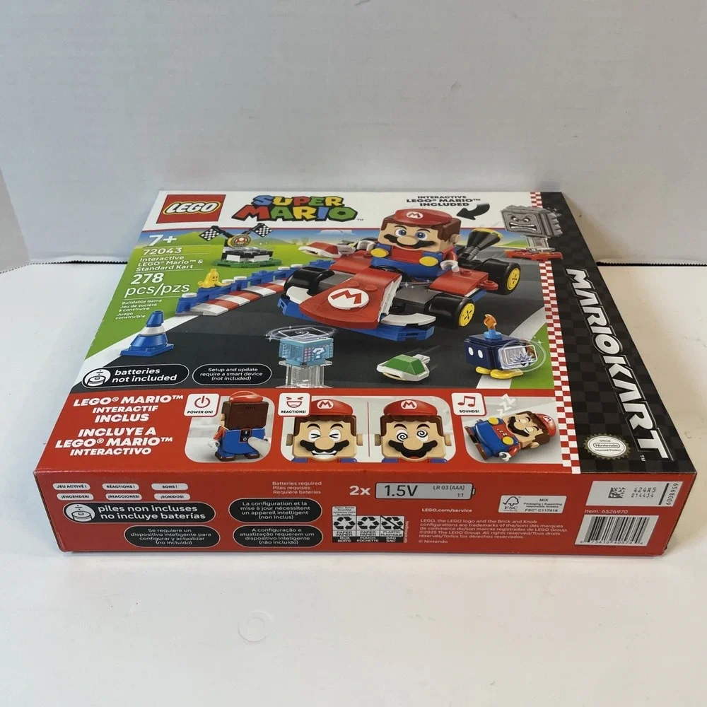 LEGO Building Set Multicolor Interactive Mario & Standard Kart 72043